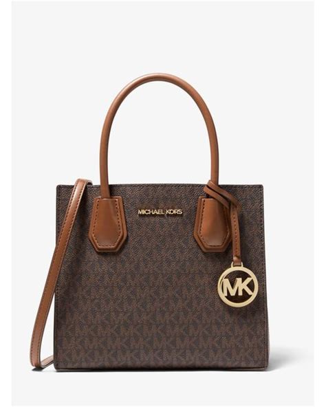 michael kors mercer bag brown|Michael Kors mercer crossbody bag.